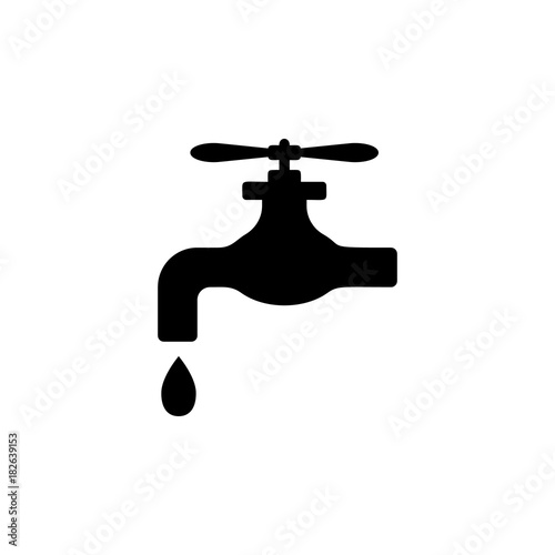 faucet drop icon. Plumbing element icon. Premium quality graphic design. Signs, outline symbols collection icon for websites, web design, mobile app, info graphics