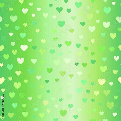 Glowing heart pattern. Seamless vector