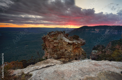 Valley views after sunset from Boars Head Rock