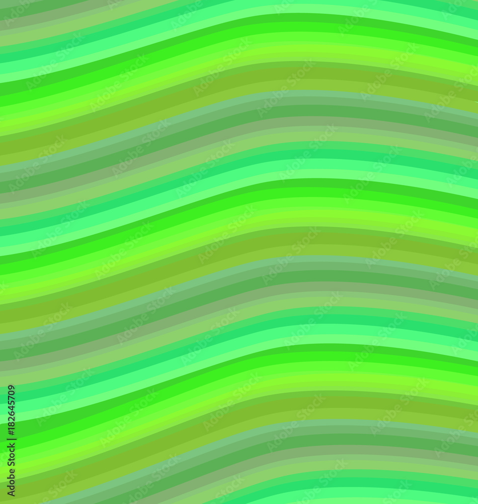 Green wavy stripes background