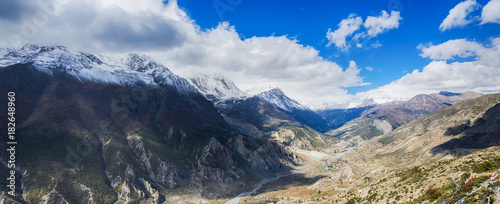 Panoramic view on Himalayas mountains. Nepal © upslim