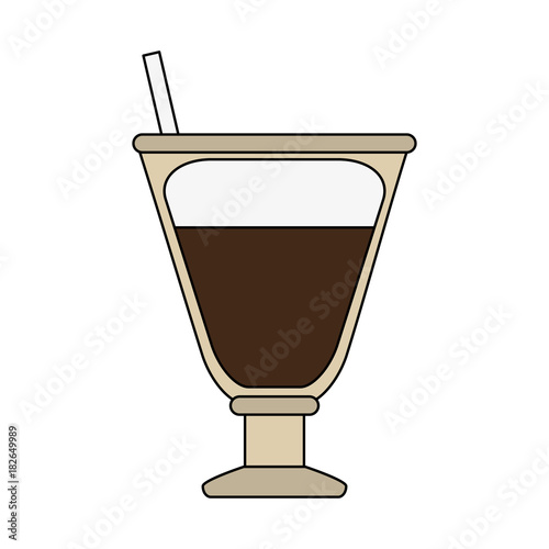 Capuccino delicious cup icon vector illustration graphic design