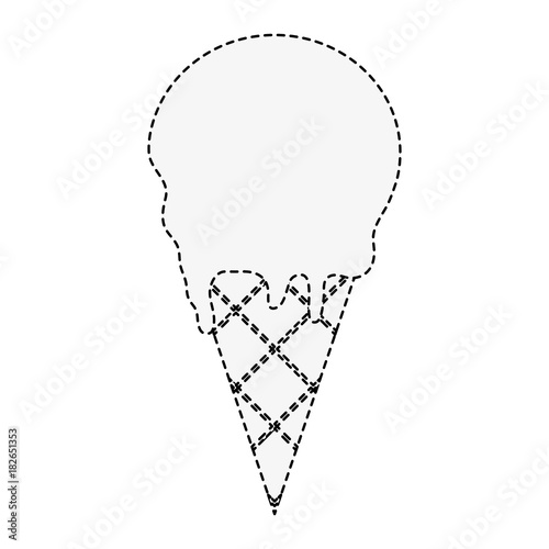 Fototapeta Naklejka Na Ścianę i Meble -  Ice cream cone icon vector illustration graphic design