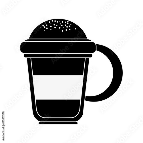Capuccino delicious cup icon vector illustration graphic design