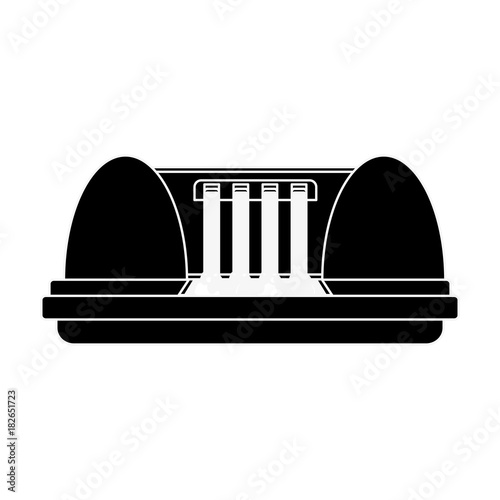 Eletric dam energy icon vector illustration graphic design