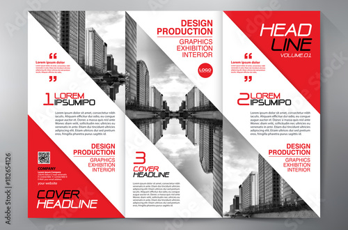 Brochure 3 fold flyer design a4 template.