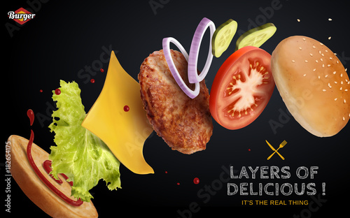 Jumping Burger ads
