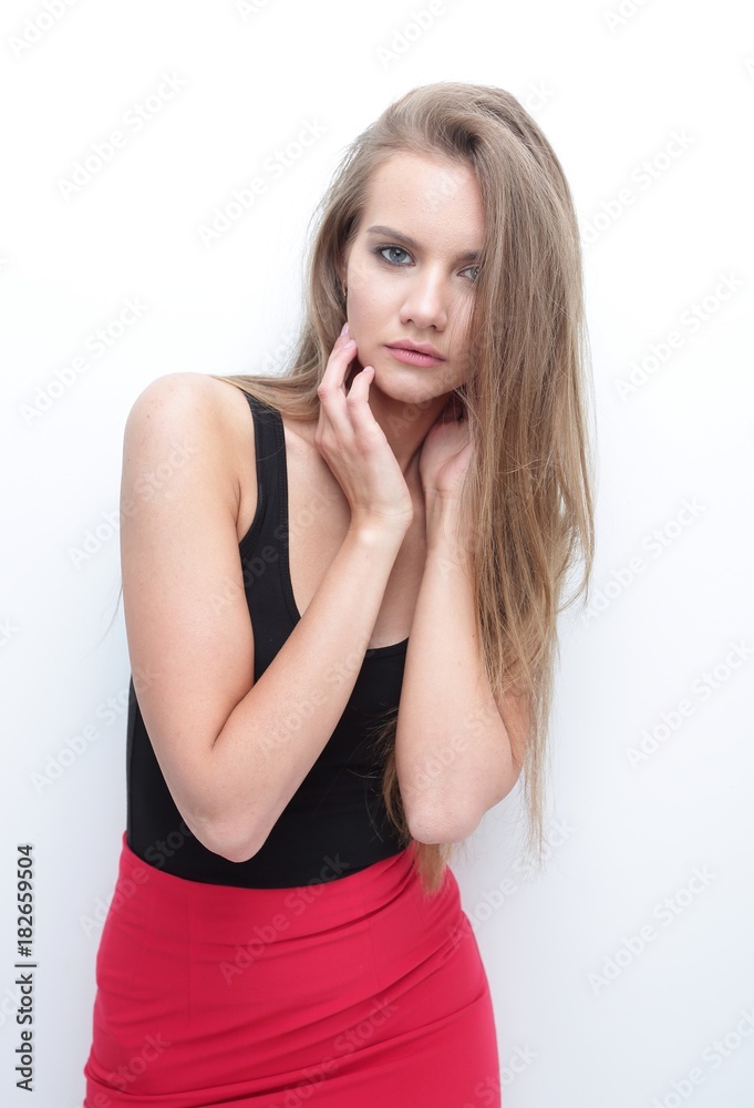 girl model posing for the camera girl model posing for the camera
