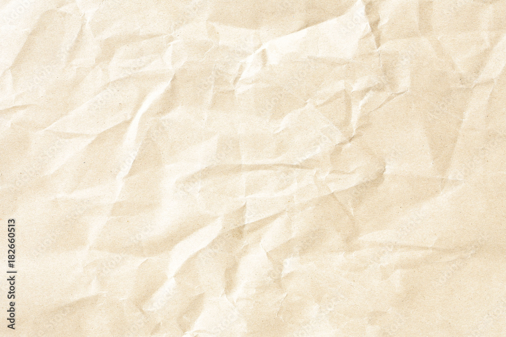 Crumpled brown paper texture