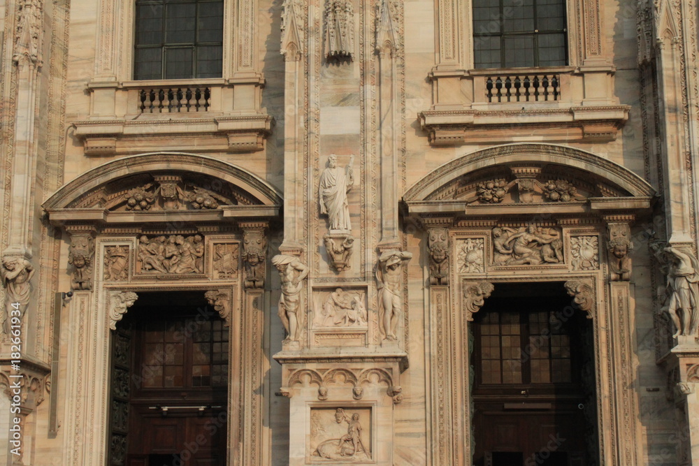 Mailänder Dom; Detail an der Westfassade
