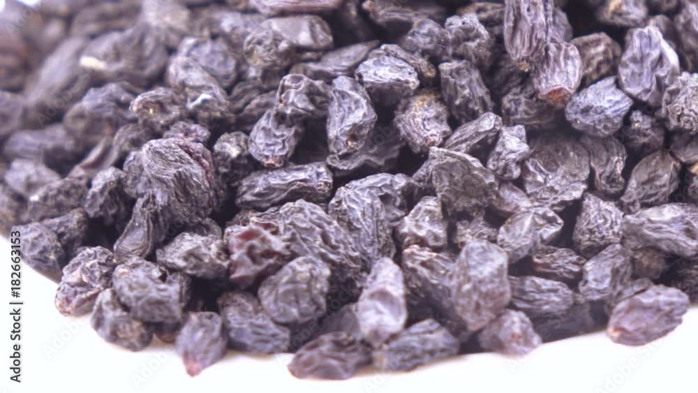 Pile of blue raisins