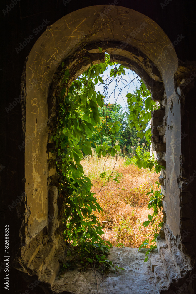 Fototapeta premium Abandoned church in Banostor from Serbia