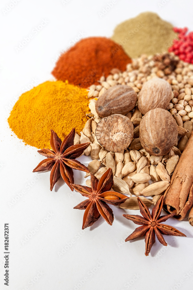 Various exotic spices