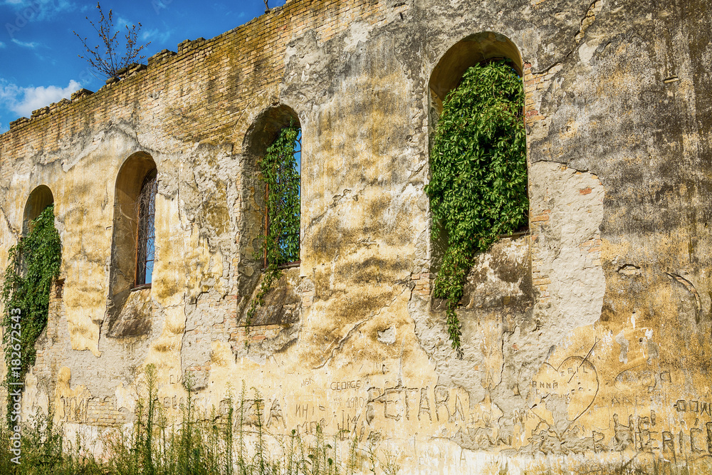 Naklejka premium Abandoned church in Banostor from Serbia