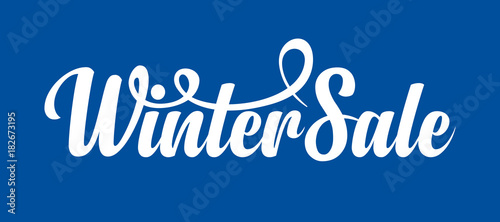 White text Winter Sale