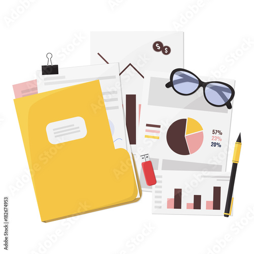 Foto Business analysis, financial report, consulting, planning, audit concept