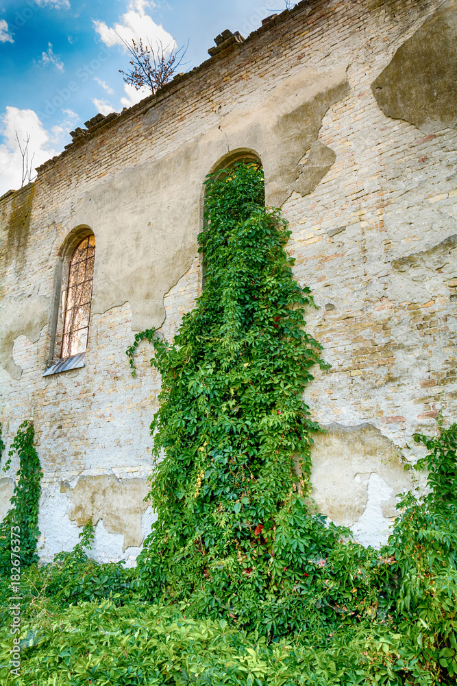 Naklejka premium Abandoned church in Banostor from Serbia