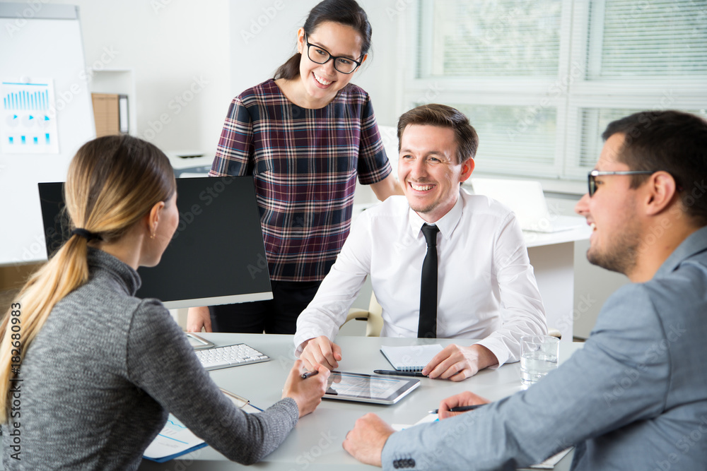 Group of business people at a meeting Group of business people at a meeting