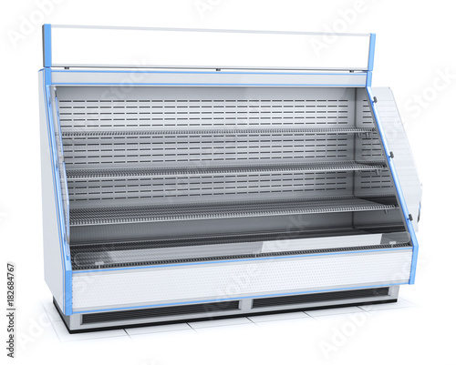 Fotografia Trade open refrigerated display case with shelves