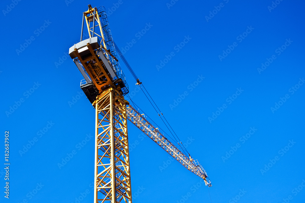 Naklejka premium Montreal construction cranes in action