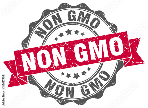 non gmo stamp. sign. seal
