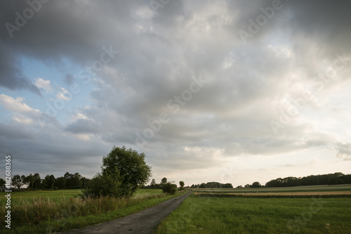 dramatic clouds in the Upper Danube Nature Park, Sigmaringen, Tuttlingen, Zollernalb, Biberach, Swabian Alb, Baden-Wuerttemberg, Germany
