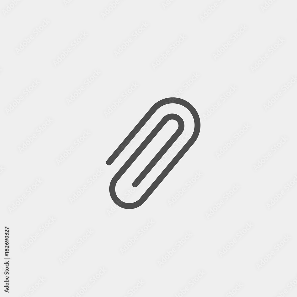 Clip flat vector icon