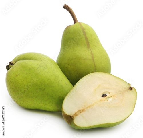 Fresh pear sliced photo