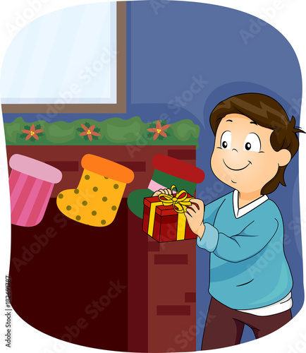Kid Boy Gift Socks Illustra...
