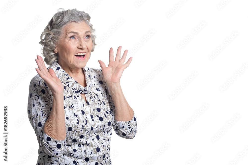 Smiling senior woman Smiling senior woman