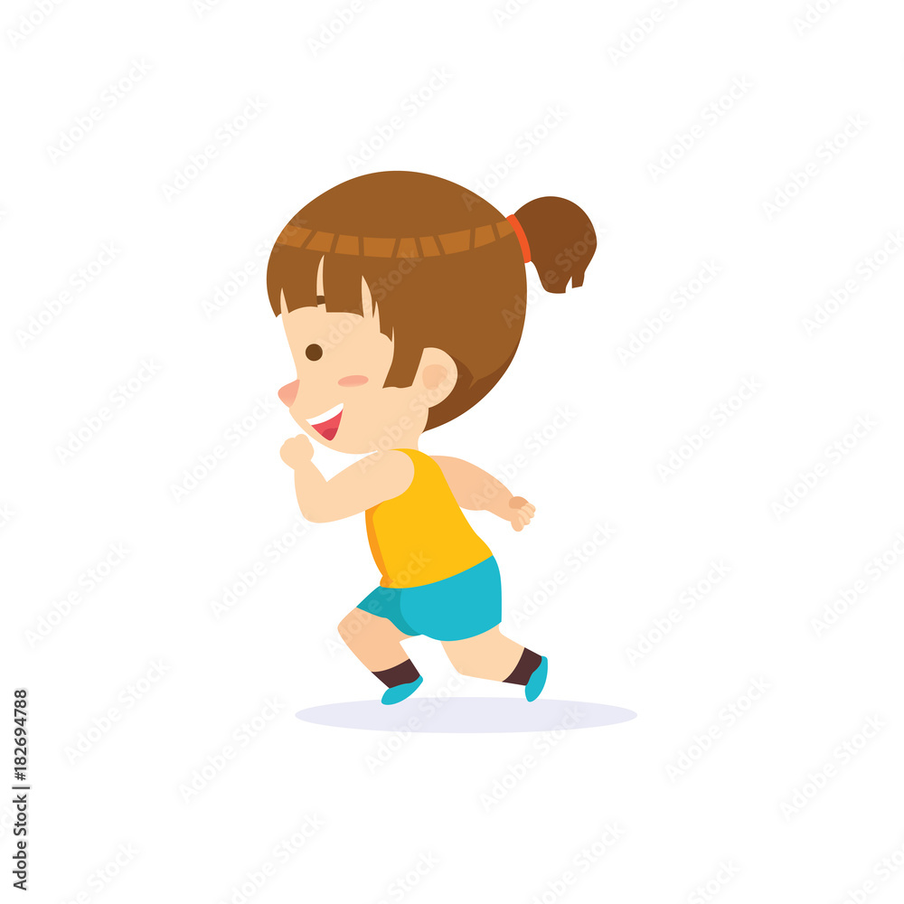 Funny Short Girl Cartoon