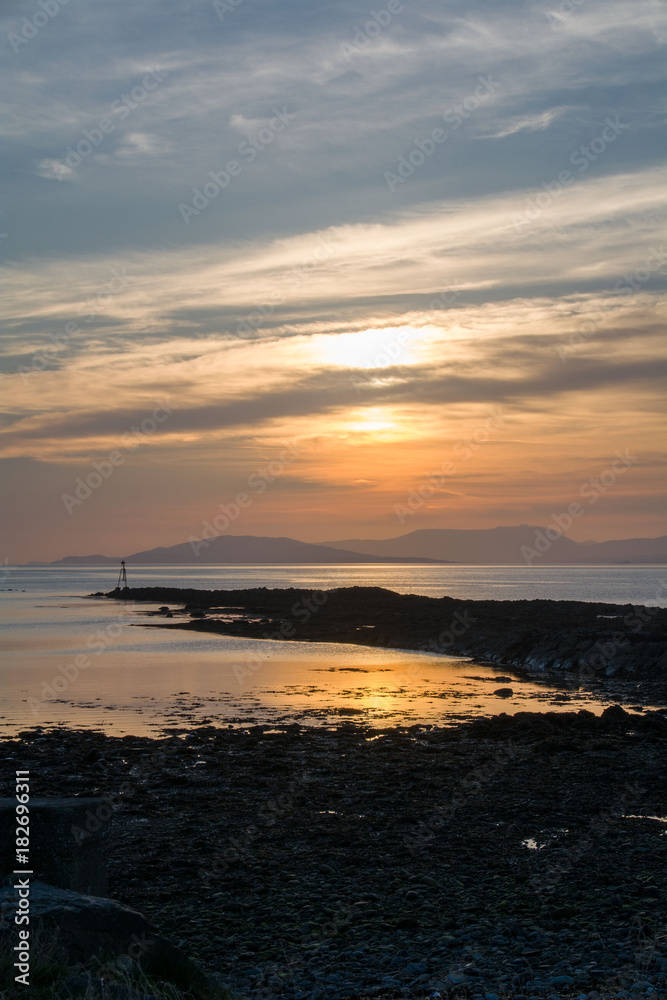 Sunset on Bantry Bay, the Wild Atlantic Way, Ireland Sunset on Bantry Bay, the Wild Atlantic Way, Ireland