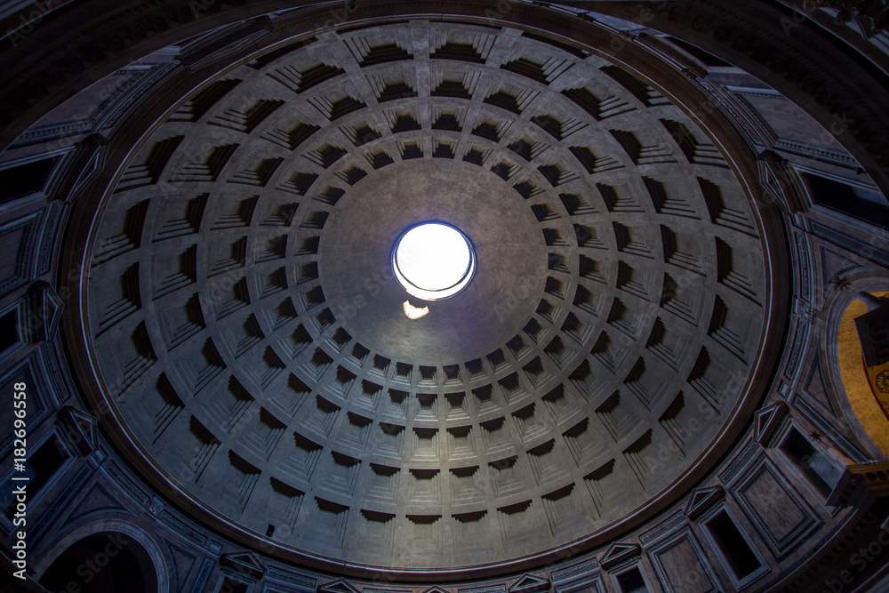 antheon with the famous ray of light from the top, Rome