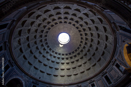 antheon with the famous ray of light from the top  Rome