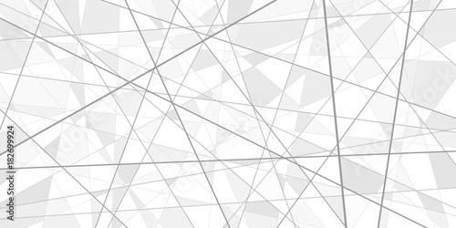 Abstract vector background, more lines and triangular fragments, geometry illustration, white technology wallpaper