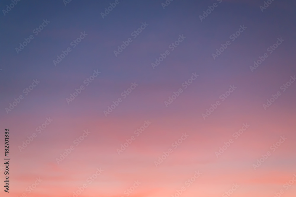 Vivid color sky with clouds background,  sunset sky background.