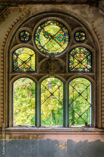  Interior of an abandoned mansion