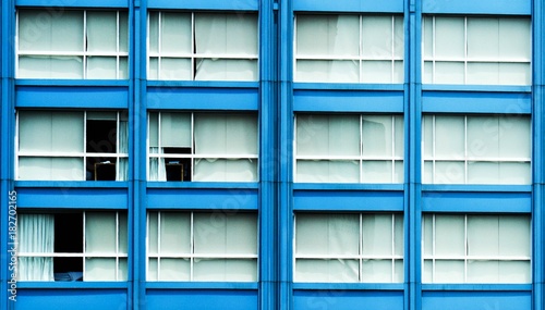 blue window pattern