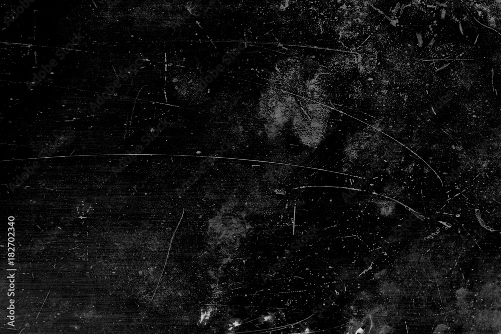 Grunge and scratch on black metal plate background - obrazy, fototapety, plakaty 