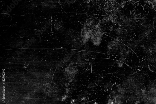 Grunge and scratch on black metal plate background photo