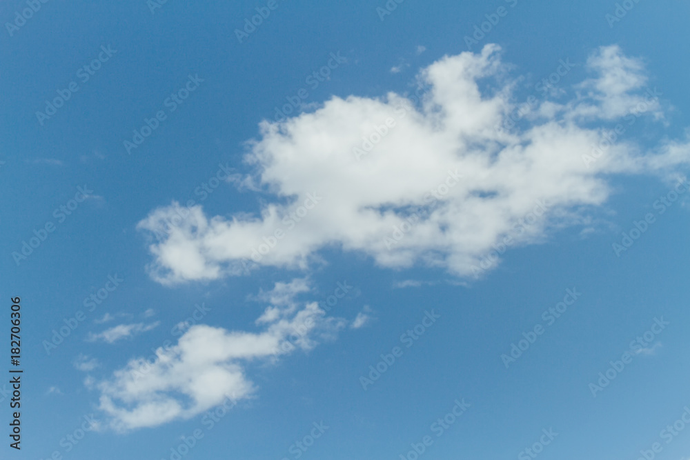 Small clouds against blue sky Small clouds against blue sky