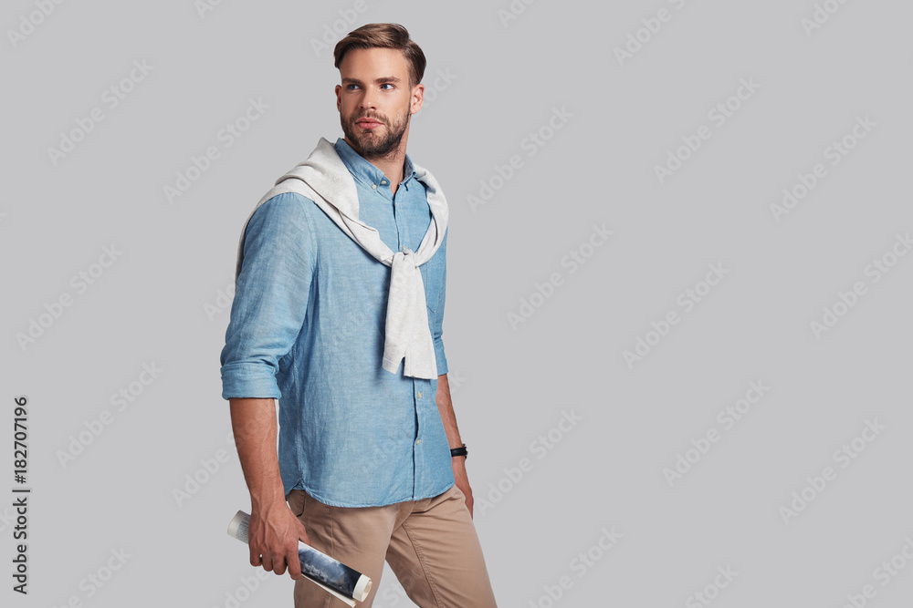 Fototapeta premium Portrait of perfect man. 