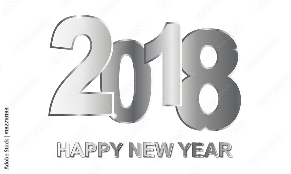 Silvester - Happy New Year Grußkarte (in Silber/ Weiß) Silvester - Happy New Year Grußkarte (in Silber/ Weiß)