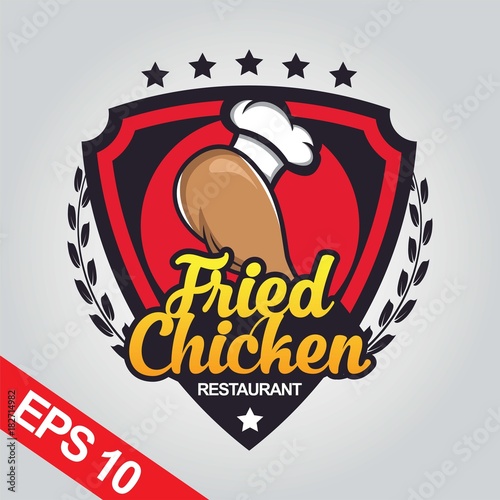 Fried chicken logo