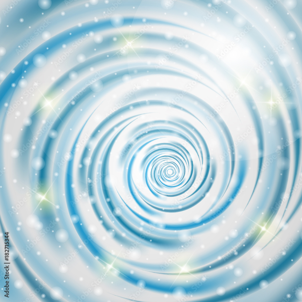 Abstract Blue Wave on White Background. Vector Illustration. Abstract Blue Wave on White Background. Vector Illustration.