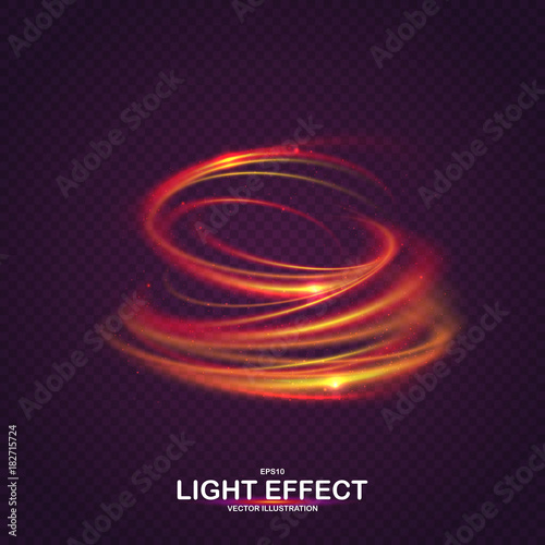 Fotografie Colorful vortex with luminous swirling spirals