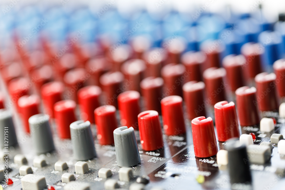 Fototapeta premium Audio Mixer button With karaoke