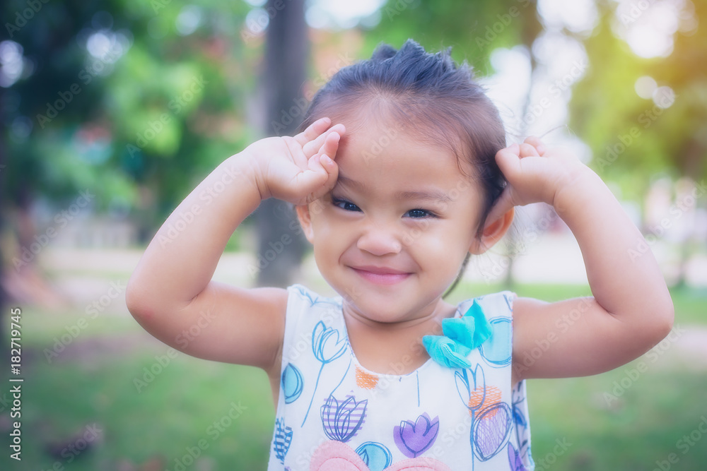 Cute little girl with beautiful smile Cute little girl with beautiful smile