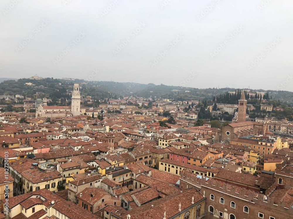 View on Verona from the Torre Dei Lamberti 