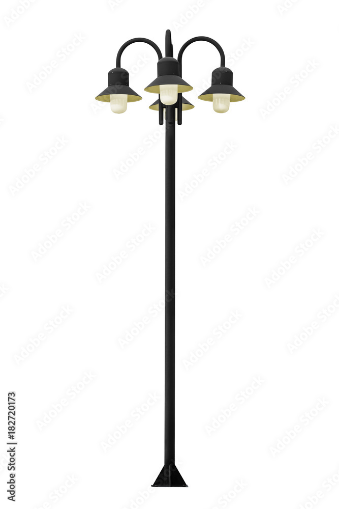Light pole isolated. Light pole isolated.